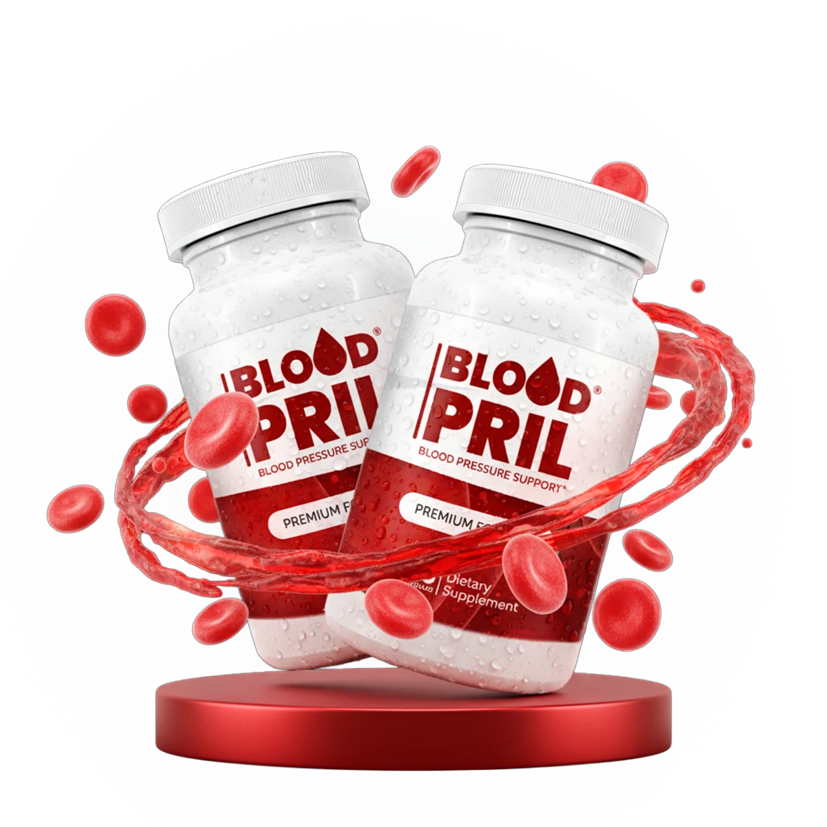 BloodPril natural daily cardiovascular wellness support formula bottle